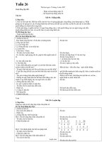 Giáo án tổng hợp lớp 4 - Tuần 26