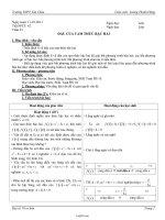 Giáo án Đại số 10 cơ bản tiết 42: Dấu của tam thức bậc hai (tiết 1)