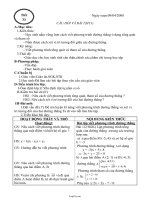 Giáo án dạy Hình học 10 tiết 33: Câu hỏi và bài tập (1)