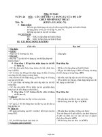 Giáo án Môn: Kĩ thuật - Tuần 26 - Bài: Các chi tiết và dụng cụ của bộ lắp ghép mô hình Kĩ Thuật