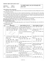 Giáo án Hình học 10 - Chương I - Bài 4: Phép nhân vectơ với một số - Bài tập