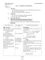 Giáo án Số học 6 - Tuần 14 - Tiết 41, Bài 2: Tập hợp các số nguyên - Trần Thị Kim Vui