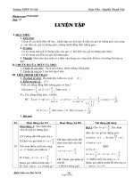 Giáo án Đại số cơ bản 10 tiết 57: Luyện tập