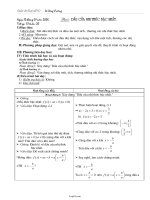 Giáo án Đại số 10 tiết 51 bài 4: Dấu của nhị thức bậc nhất