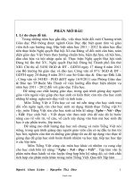 Sáng kiến kinh nghiệm Rèn kỹ năng Nói - Viết qua phân môn Tập làm văn lớp 3, góp phần nâng cao chất lượng môn Tiếng Việt