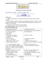 Giáo án các môn khối 4 - Tuần 4 - Trường Tiểu học Hải Vĩnh - Năm học 2010 - 2011