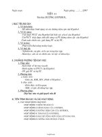 Giáo án Hình học 10 NC tiết 41: Đường hypebol