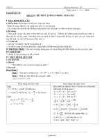 Giáo án Hình học 10 nâng cao tiết 23: Hệ thức lượng trong tam giác