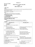 Giáo án lớp 1 Tuần 27 (tiết 9)