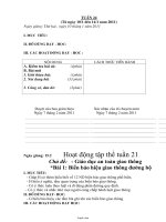 Giáo án các môn học lớp 4 - Tuần học số 24 năm 2011