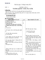 Giáo án Lớp 4 - Tuần 32 - Năm học 2010-2011 (Chuẩn kiến thức cơ bản)