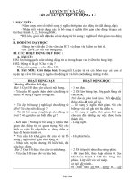 Giáo án Luyện từ và câu 4 tuần 11 tiết 21: Luyện tập về động từ