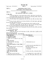 Giáo án Lớp 4 - Tuần 10 - Năm học 2011-2012 (Chuẩn kiến thức 3 cột)