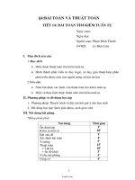 Giáo án môn Tin học 10 - Tiết 14: Bài toán tìm kiếm tuần tự