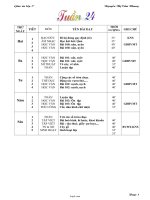 Giáo án Lớp 1 - Tuần 24 - Nguyễn Thị Cẩm Nhung