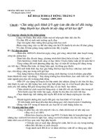 Kế hoạch hoạt động tháng 9 năm học 2009 - 2010