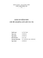 Đi kiễng gót liên tục 3m