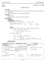 Giáo án Đại số 9 tiết 12: Luyện tập