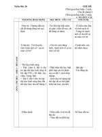 GIAO AN TUẦN 26 SỰ AN TOÀN VỚI BÉ ( 4B2-2017-2018)