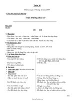 Giáo án Toán + Tiếng Việt lớp 1 - Tuần 16 năm 2009