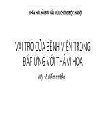 Y HỌC THẢM HỌA