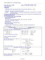 Giáo án Đại số 10 tiết 85 bài 3: Công thức lượng giác