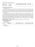 Giáo án Hình học 10 - Chương III - Bài 1: Phép đối xứng trục - Bài tập