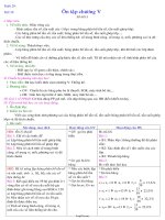 Giáo án Đại số 10 CB 4 cột tiết 52: Ôn tập chương V