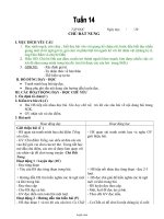 Giáo án môn Tiếng Việt lớp 4 - Tuần 14