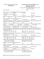 đề đáp án kscl lần 3 môn hóa học năm 2017 2018 thpt phạm công bình