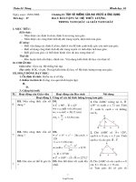 Giáo án Hình học 10 chuẩn tiết 27: Bài tập các hệ thức lượng trong tam giác và giải tam giác