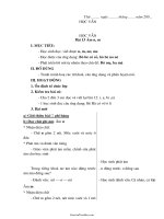 Thiết kế bài giảng lớp 1 - Tuần 4