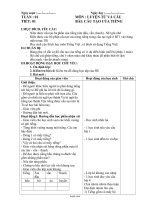 Giáo án Luyện từ và câu 4 - Tuần 1 đến tuần 10