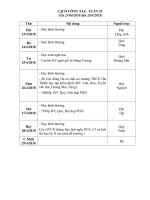 Kế hoạch tuần 35 năm học 2017 - 2018