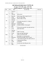 Kế hoạch bài dạy Lớp 4 - Tuần 19 - Năm học 2011-2012 - Nguyễn Trọng Lai