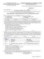 đề đáp án môn hóa học 12 thi học kì 2 năm học 20172018 thpt phạm công bình