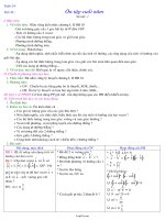 Giáo án Hình học 10 CB 4 cột tiết 42: Ôn tập cuối năm