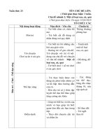 Giáo án 3-4 tuôi - Tuần 23-chủ đề 