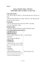 Giáo án Âm nhạc 4 bài 6 đến 14