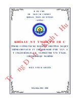 Luận văn kinh tế Thực trạng công tác Đánh giá công tác kiểm soát rủi ro quy trình cho vay đối với DNNVV tại Ngân hàng