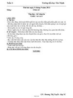 Giáo án tổng hợp các môn khối 1 - Tuần 6