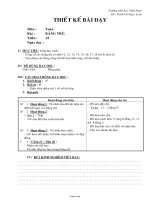 Giáo án lớp 2 môn Toán - Trường tiểu học Vĩnh Ngọc - Bài: Bảng trừ