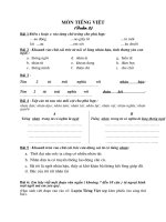 Bài tập cuối tuần 2 - lớp 4