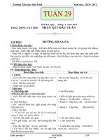 Giáo án Lớp 4 - Tuần 29 - Năm học 2010-2011 - Võ Thị Bé