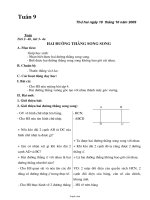 Giáo án Lớp 4 - Tuần 9 - Năm học 2009-2010 (Chuẩn kiến thức cơ bản)