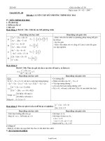 Giáo án Đại số khối 10 – Nâng cao tiết 60: Luyện tập bất phương trình bậc hai