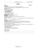 Giáo án môn Toán học - Tuần dạy 16