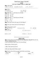 Ôn tập hè lớp 2 lên lớp 3