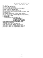 Đề cương ôn tập môn Ngữ văn khối 10 học kì II