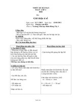 Thiết kế bài dạy Toán Lớp 4 - Bài: Giới thiệu tỉ số - Năm học 2010-2011 - Huỳnh Anh Đào